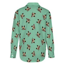 Load image into Gallery viewer, Red Rose Fawn Frenchies Women&#39;s Shirt-Apparel-Apparel,Dog Mom Gifts,French Bulldog,Shirt-12