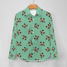 Load image into Gallery viewer, Red Rose Fawn Frenchies Women&#39;s Shirt-Apparel-Apparel,Dog Mom Gifts,French Bulldog,Shirt-22