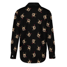 Load image into Gallery viewer, Red Rose Fawn Frenchies Women&#39;s Shirt-Apparel-Apparel,Dog Mom Gifts,French Bulldog,Shirt-27