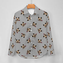 Load image into Gallery viewer, Red Rose Fawn Frenchies Women&#39;s Shirt-Apparel-Apparel,Dog Mom Gifts,French Bulldog,Shirt-28