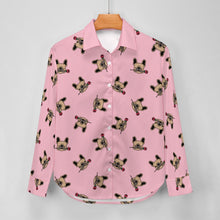 Load image into Gallery viewer, Red Rose Fawn Frenchies Women&#39;s Shirt-Apparel-Apparel,Dog Mom Gifts,French Bulldog,Shirt-8