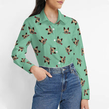 Load image into Gallery viewer, Red Rose Fawn Frenchies Women&#39;s Shirt-Apparel-Apparel,Dog Mom Gifts,French Bulldog,Shirt-9