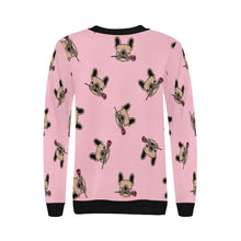 Load image into Gallery viewer, Red Rose Fawn Frenchies Women&#39;s Sweatshirt-Apparel-Apparel, French Bulldog, Sweatshirt-2