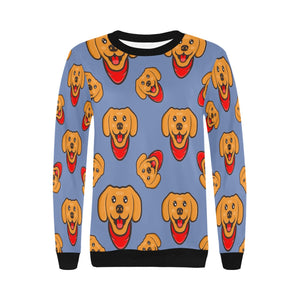 Red Scarf Labrador Love Women's Sweatshirt-Apparel-Apparel, Labrador, Sweatshirt-11