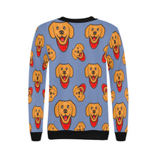 Load image into Gallery viewer, Red Scarf Labrador Love Women&#39;s Sweatshirt-Apparel-Apparel, Labrador, Sweatshirt-16