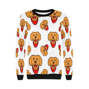 Red Scarf Labrador Love Women's Sweatshirt-Apparel-Apparel, Labrador, Sweatshirt-2