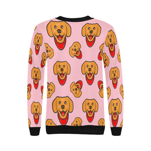 Red Scarf Labrador Love Women's Sweatshirt-Apparel-Apparel, Labrador, Sweatshirt-4