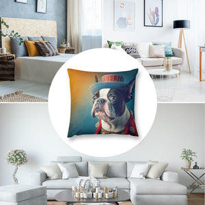 Regal Couture Boston Terrier Plush Pillow Case-Boston Terrier, Dog Dad Gifts, Dog Mom Gifts, Home Decor, Pillows-2