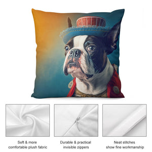 Regal Couture Boston Terrier Plush Pillow Case-Boston Terrier, Dog Dad Gifts, Dog Mom Gifts, Home Decor, Pillows-6