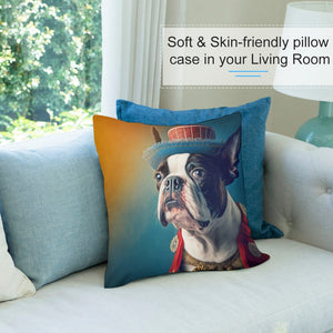 Regal Couture Boston Terrier Plush Pillow Case-Boston Terrier, Dog Dad Gifts, Dog Mom Gifts, Home Decor, Pillows-7