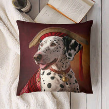 Load image into Gallery viewer, Regal Crimson and Gold Dalmatian Plush Pillow Case-Dalmatian, Dog Dad Gifts, Dog Mom Gifts, Home Decor, Pillows-6