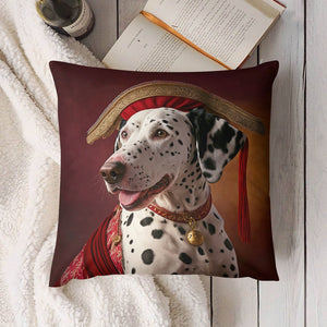 Regal Crimson and Gold Dalmatian Plush Pillow Case-Dalmatian, Dog Dad Gifts, Dog Mom Gifts, Home Decor, Pillows-6