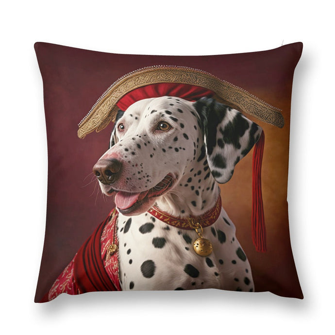 Regal Crimson and Gold Dalmatian Plush Pillow Case-Dalmatian, Dog Dad Gifts, Dog Mom Gifts, Home Decor, Pillows-7