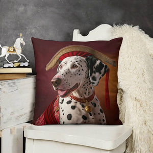 Regal Crimson and Gold Dalmatian Plush Pillow Case-Dalmatian, Dog Dad Gifts, Dog Mom Gifts, Home Decor, Pillows-8