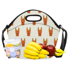 Load image into Gallery viewer, Regal Doberman Portrait Pattern Neoprene Lunch Bag-Accessories-Accessories,Bags,Doberman,Lunch Bags-11