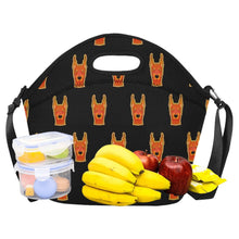 Load image into Gallery viewer, Regal Doberman Portrait Pattern Neoprene Lunch Bag-Accessories-Accessories,Bags,Doberman,Lunch Bags-1