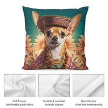 Load image into Gallery viewer, Regal Radiance Fawn Red Chihuahua Plush Pillow Case-Chihuahua, Dog Dad Gifts, Dog Mom Gifts, Home Decor, Pillows-2