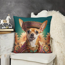 Load image into Gallery viewer, Regal Radiance Fawn Red Chihuahua Plush Pillow Case-Chihuahua, Dog Dad Gifts, Dog Mom Gifts, Home Decor, Pillows-5
