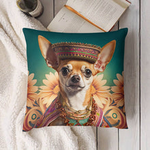 Load image into Gallery viewer, Regal Radiance Fawn Red Chihuahua Plush Pillow Case-Chihuahua, Dog Dad Gifts, Dog Mom Gifts, Home Decor, Pillows-6