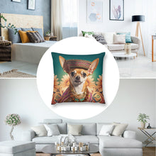 Load image into Gallery viewer, Regal Radiance Fawn Red Chihuahua Plush Pillow Case-Chihuahua, Dog Dad Gifts, Dog Mom Gifts, Home Decor, Pillows-7