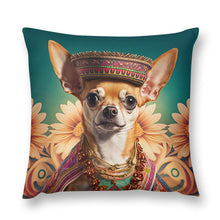 Load image into Gallery viewer, Regal Radiance Fawn Red Chihuahua Plush Pillow Case-Chihuahua, Dog Dad Gifts, Dog Mom Gifts, Home Decor, Pillows-8