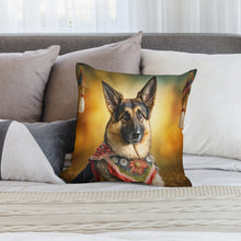 Load image into Gallery viewer, Regal Radiance German Shepherd Plush Pillow Case-Cushion Cover-Dog Dad Gifts, Dog Mom Gifts, German Shepherd, Home Decor, Pillows-2