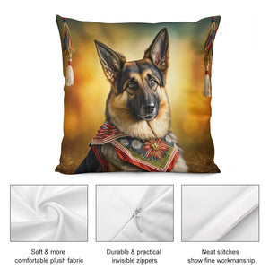 Regal Radiance German Shepherd Plush Pillow Case-Cushion Cover-Dog Dad Gifts, Dog Mom Gifts, German Shepherd, Home Decor, Pillows-5