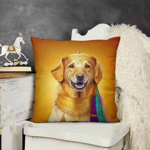 Regal Radiance Golden Retriever Plush Pillow Case-Cushion Cover-Dog Dad Gifts, Dog Mom Gifts, Golden Retriever, Home Decor, Pillows-3