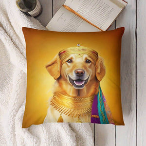 Regal Radiance Golden Retriever Plush Pillow Case-Cushion Cover-Dog Dad Gifts, Dog Mom Gifts, Golden Retriever, Home Decor, Pillows-4