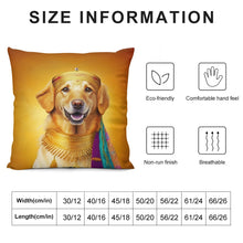 Load image into Gallery viewer, Regal Radiance Golden Retriever Plush Pillow Case-Cushion Cover-Dog Dad Gifts, Dog Mom Gifts, Golden Retriever, Home Decor, Pillows-6