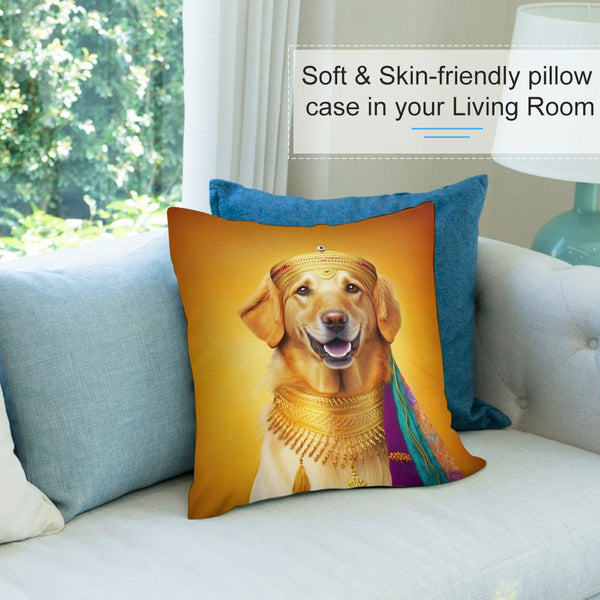 Throw Pillow Dog Proof Pillow Case Regal Radiance Golden Retriever
