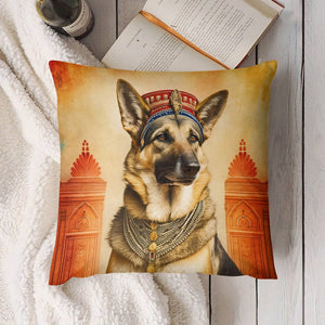 Regal Raja German Shepherd Plush Pillow Case-Cushion Cover-Dog Dad Gifts, Dog Mom Gifts, German Shepherd, Home Decor, Pillows-4
