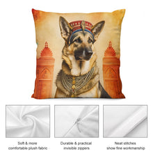 Load image into Gallery viewer, Regal Raja German Shepherd Plush Pillow Case-Cushion Cover-Dog Dad Gifts, Dog Mom Gifts, German Shepherd, Home Decor, Pillows-5