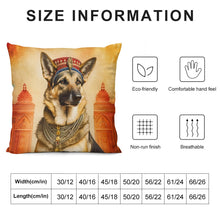 Load image into Gallery viewer, Regal Raja German Shepherd Plush Pillow Case-Cushion Cover-Dog Dad Gifts, Dog Mom Gifts, German Shepherd, Home Decor, Pillows-6