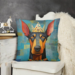 Regal Resonance Doberman Plush Pillow Case-Cushion Cover-Doberman, Dog Dad Gifts, Dog Mom Gifts, Home Decor, Pillows-3