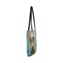 Load image into Gallery viewer, Regal Resonance Doberman Shopping Tote Bag-Accessories-Accessories, Bags, Doberman, Dog Dad Gifts, Dog Mom Gifts-White-ONESIZE-4