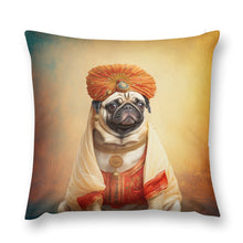 Load image into Gallery viewer, Regal Royalty Fawn Pug Plush Pillow Case-Cushion Cover-Dog Dad Gifts, Dog Mom Gifts, Home Decor, Pillows, Pug-5