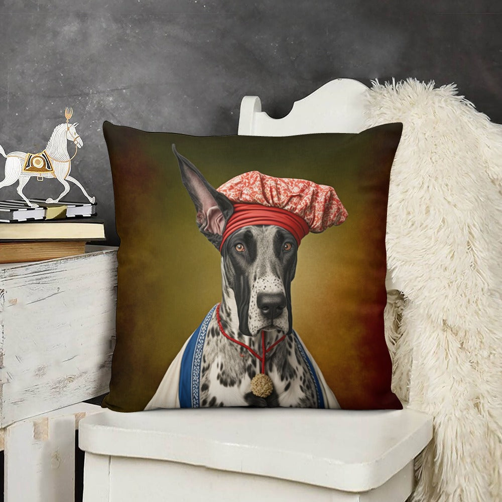 Regal Ruffian Great Dane Plush Pillow Case