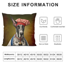 Load image into Gallery viewer, Regal Ruffian Great Dane Plush Pillow Case-Cushion Cover-Dog Dad Gifts, Dog Mom Gifts, Great Dane, Home Decor, Pillows-6