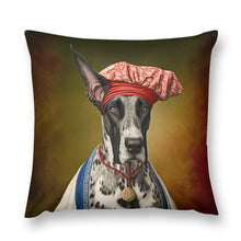 Load image into Gallery viewer, Regal Ruffian Great Dane Plush Pillow Case-Cushion Cover-Dog Dad Gifts, Dog Mom Gifts, Great Dane, Home Decor, Pillows-12 &quot;×12 &quot;-1