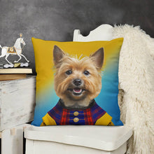 Load image into Gallery viewer, Regal Ruffian Norwich Terrier Plush Pillow Case-Cushion Cover-Dog Dad Gifts, Dog Mom Gifts, Home Decor, Norwich Terrier, Pillows-3