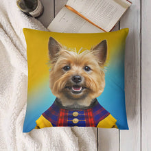 Load image into Gallery viewer, Regal Ruffian Norwich Terrier Plush Pillow Case-Cushion Cover-Dog Dad Gifts, Dog Mom Gifts, Home Decor, Norwich Terrier, Pillows-4