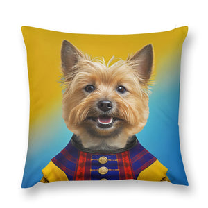 Regal Ruffian Norwich Terrier Plush Pillow Case-Cushion Cover-Dog Dad Gifts, Dog Mom Gifts, Home Decor, Norwich Terrier, Pillows-12 "×12 "-1