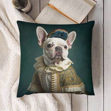 Load image into Gallery viewer, Regal Ruffian White French Bulldog Plush Pillow Case-Cushion Cover-Dog Dad Gifts, Dog Mom Gifts, French Bulldog, Home Decor, Pillows-4