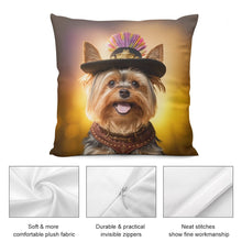 Load image into Gallery viewer, Regal Ruffian Yorkie Plush Pillow Case-Cushion Cover-Dog Dad Gifts, Dog Mom Gifts, Home Decor, Pillows, Yorkshire Terrier-2