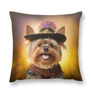 Regal Ruffian Yorkie Plush Pillow Case-Cushion Cover-Dog Dad Gifts, Dog Mom Gifts, Home Decor, Pillows, Yorkshire Terrier-8