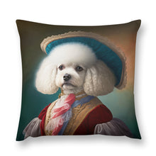 Load image into Gallery viewer, Regal Ruffles Bichon Frise Plush Pillow Case-Cushion Cover-Bichon Frise, Dog Dad Gifts, Dog Mom Gifts, Home Decor, Pillows-3