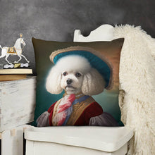 Load image into Gallery viewer, Regal Ruffles Bichon Frise Plush Pillow Case-Cushion Cover-Bichon Frise, Dog Dad Gifts, Dog Mom Gifts, Home Decor, Pillows-4