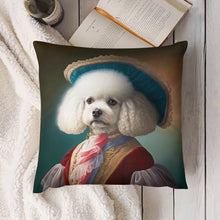 Load image into Gallery viewer, Regal Ruffles Bichon Frise Plush Pillow Case-Cushion Cover-Bichon Frise, Dog Dad Gifts, Dog Mom Gifts, Home Decor, Pillows-6