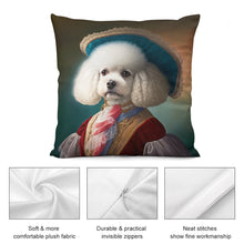 Load image into Gallery viewer, Regal Ruffles Bichon Frise Plush Pillow Case-Cushion Cover-Bichon Frise, Dog Dad Gifts, Dog Mom Gifts, Home Decor, Pillows-8